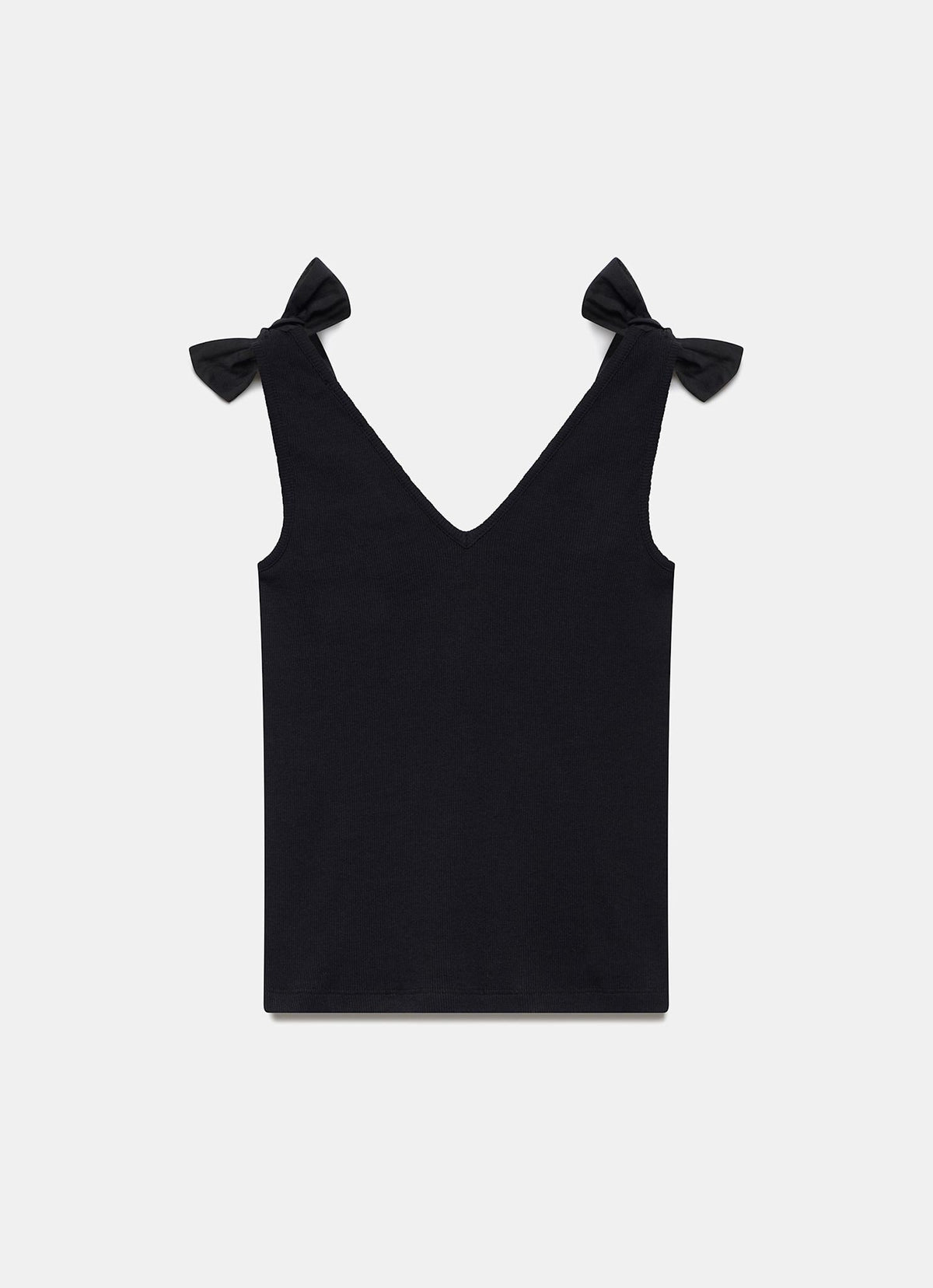 Black Bow Detail Vest