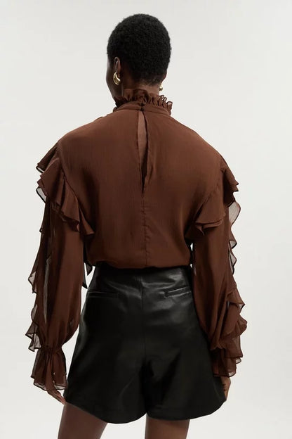 Faux Leather Skort