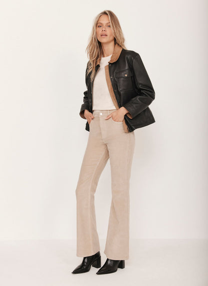 Black Leather Barn Jacket