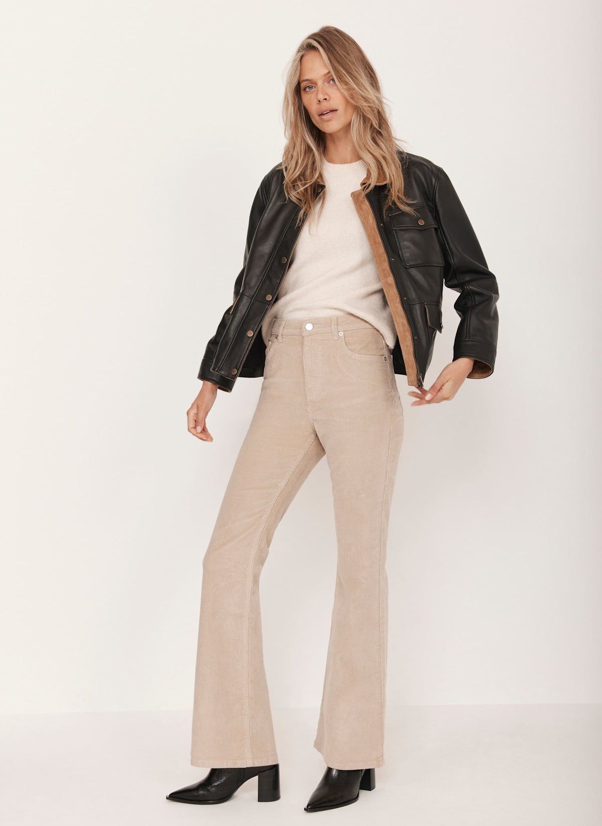 Black Leather Barn Jacket