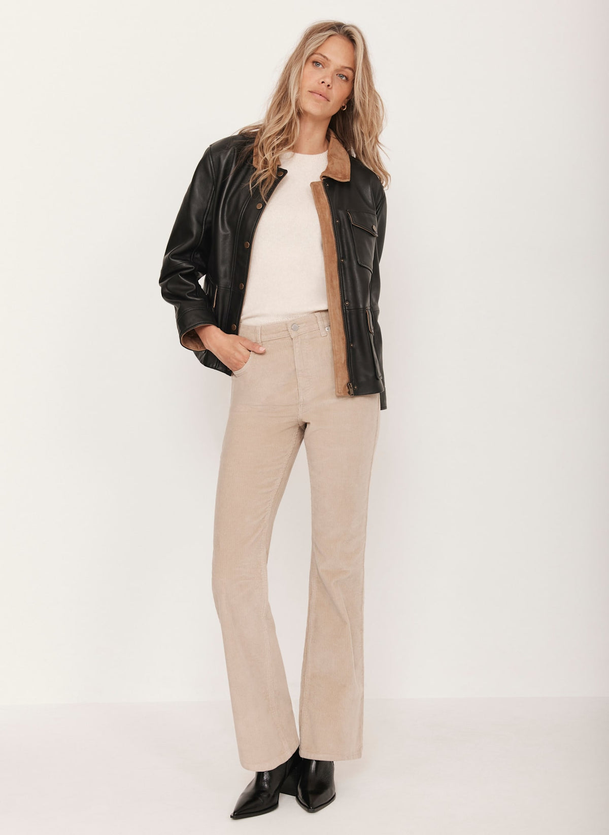 Black Leather Barn Jacket