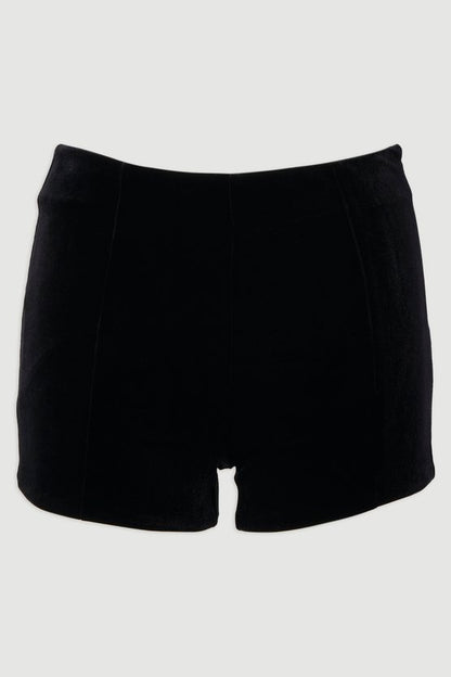 Stretch Velvet Mini Short