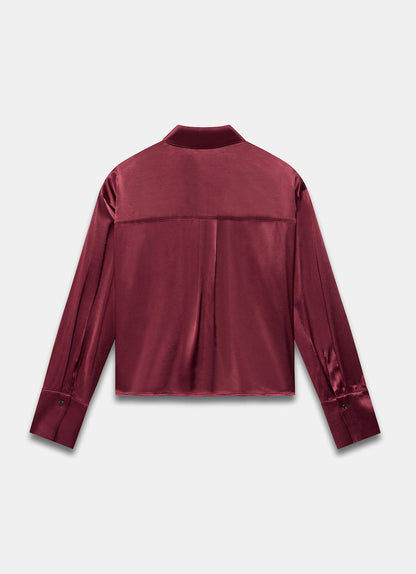 Burgundy Embellished Shirt