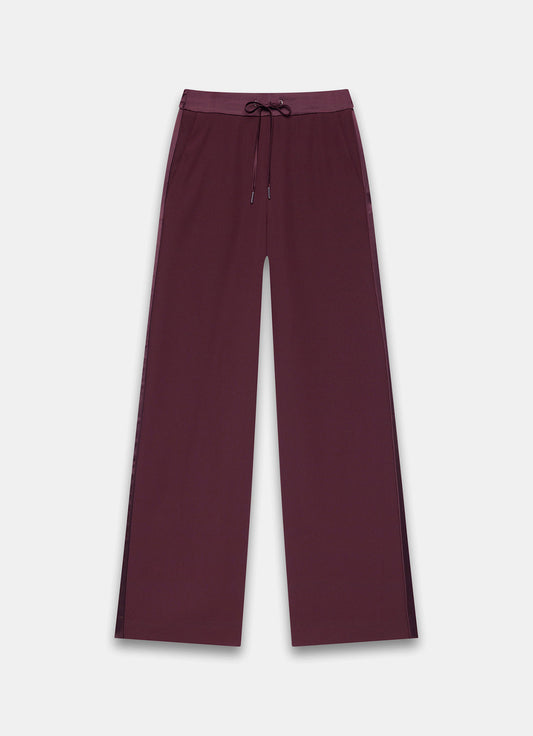 Burgundy Side Stripe Trousers