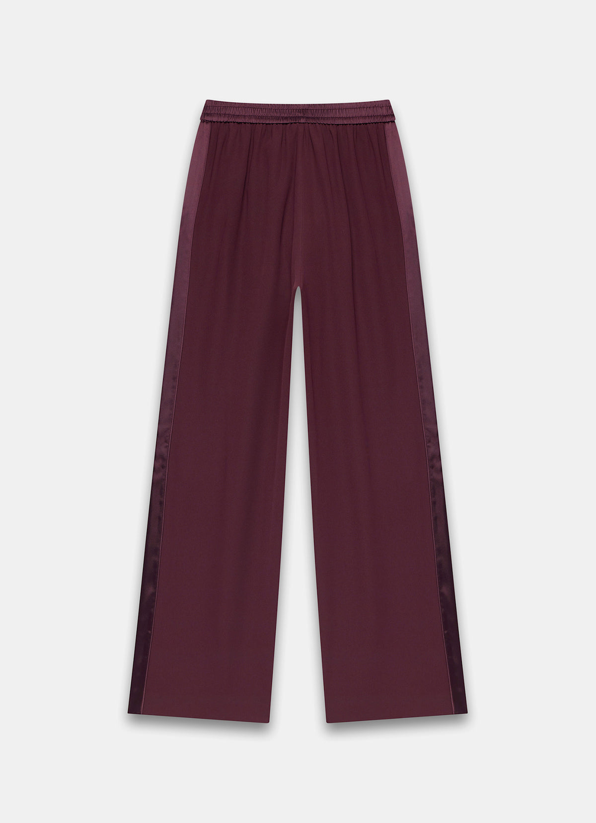Burgundy Side Stripe Trousers