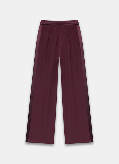 Burgundy Side Stripe Trousers