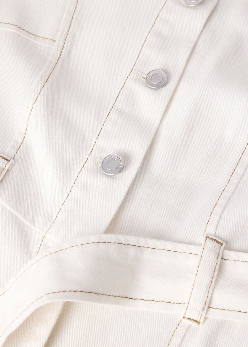 Ivory Button Down Jumpsuit