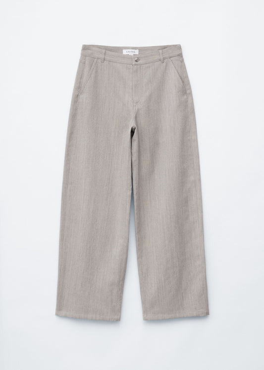 Wide-Leg Wool Trousers