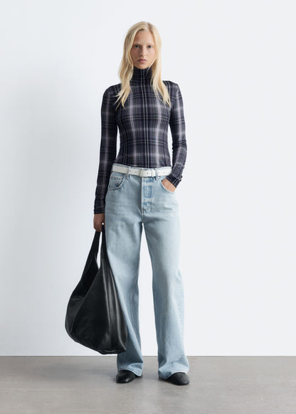 Slim Fit Turtleneck Top