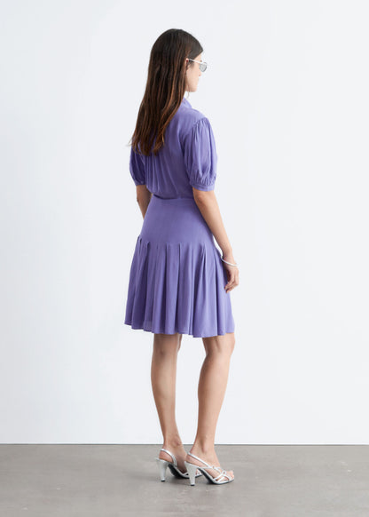 Bow-Neck Mini Dress