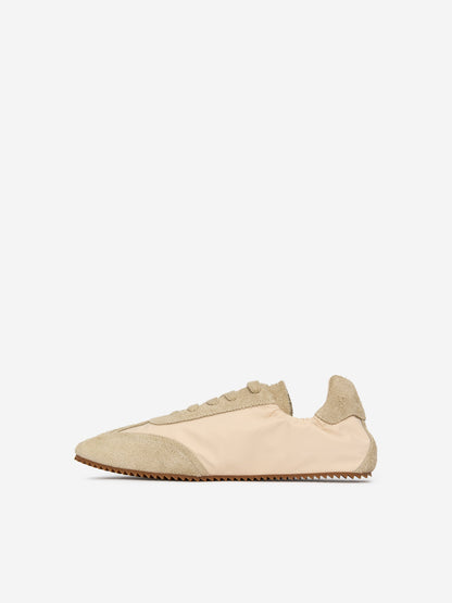 Suede-Nylon Trainers