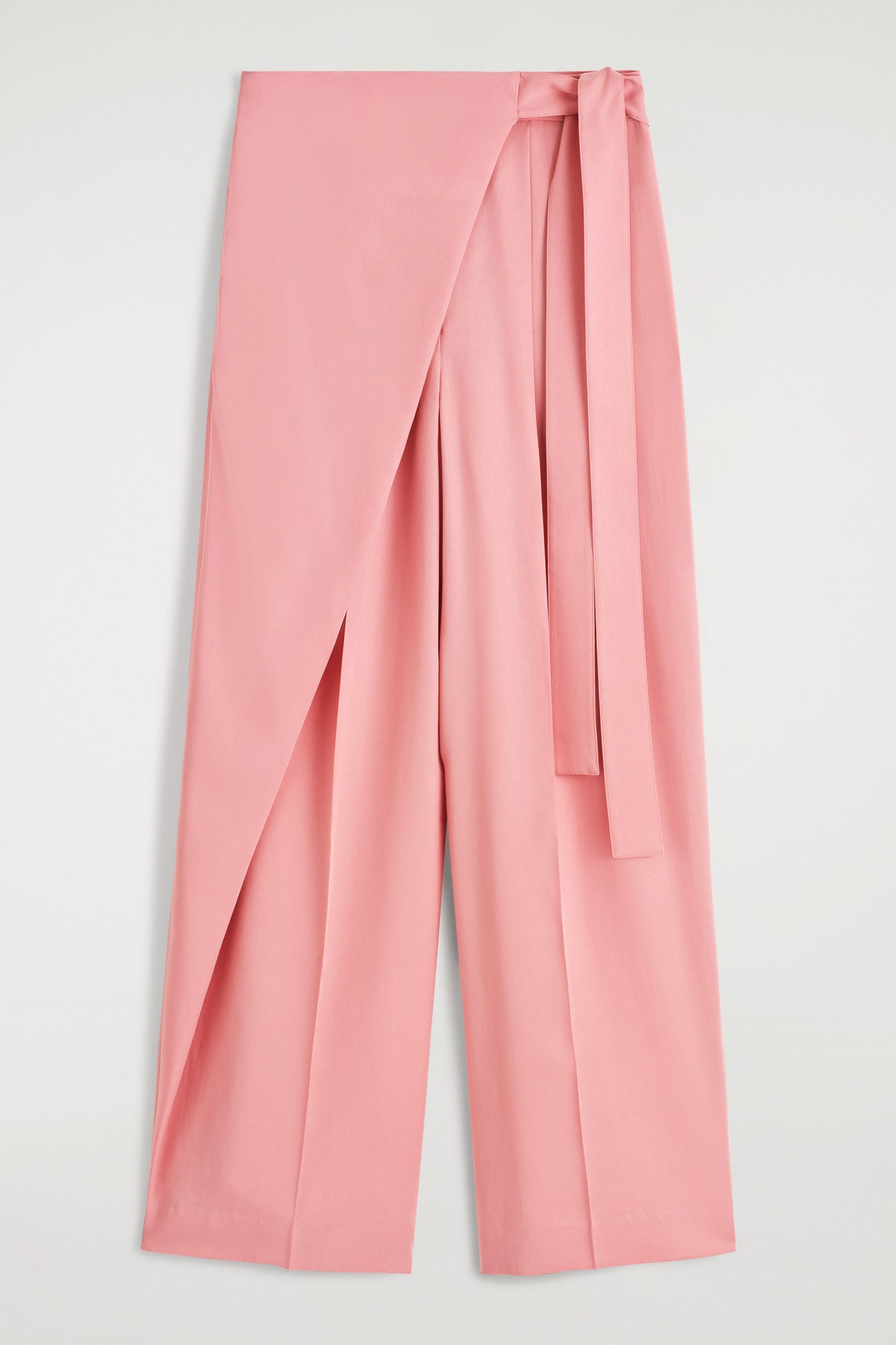 Fluid Wrap-Front Trousers