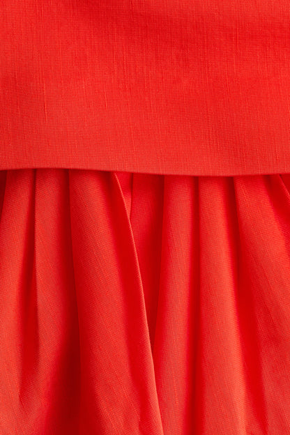 Midi balloon skirt