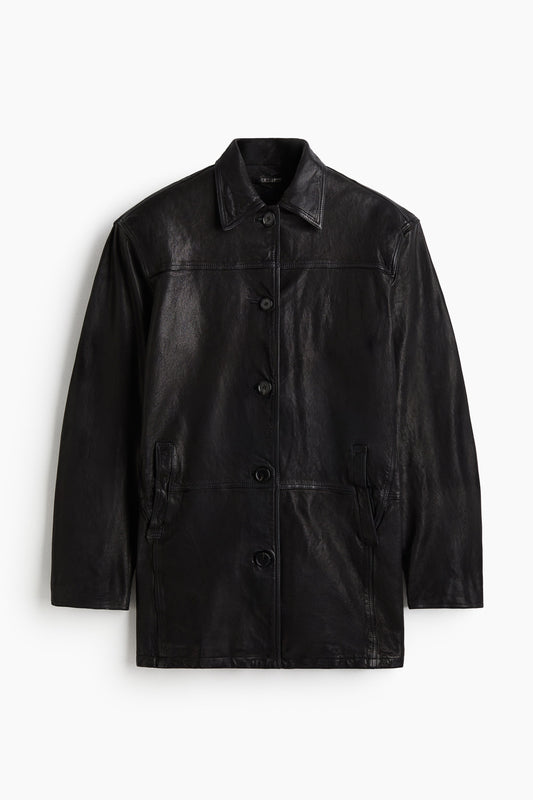 Leather coat
