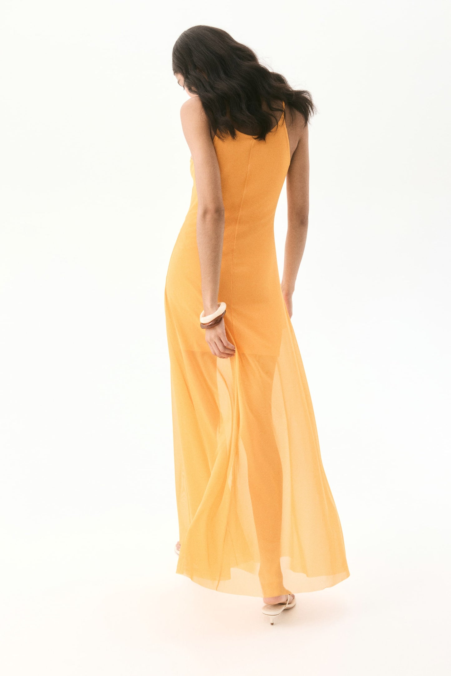 Strappy mesh dress