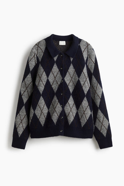Collared cardigan
