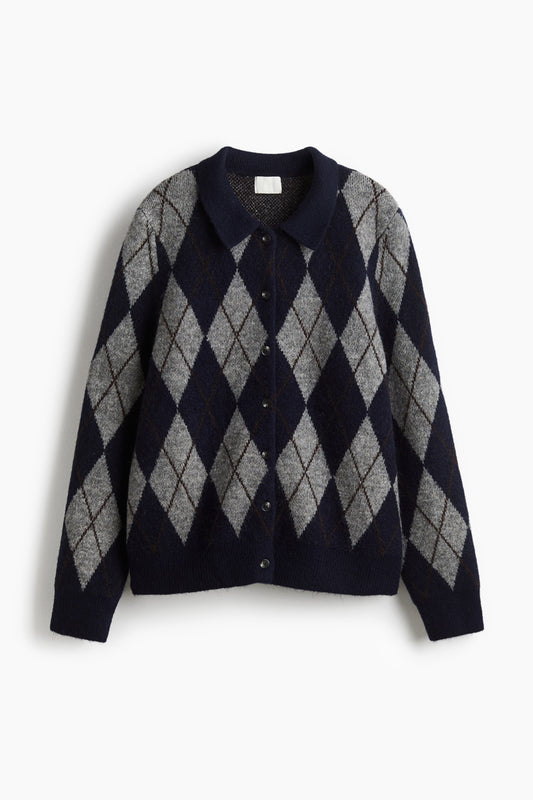 Collared cardigan