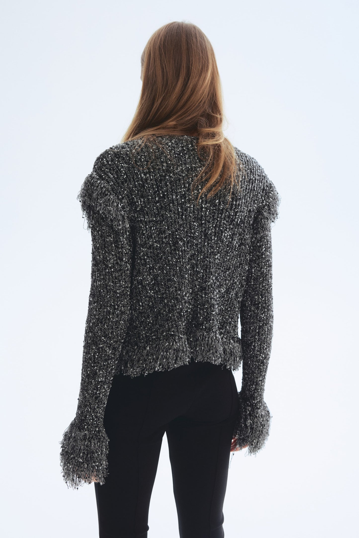 Fringed cardigan