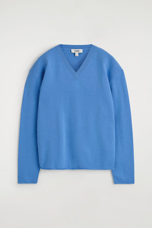 Merino Wool V-Neck Jumper