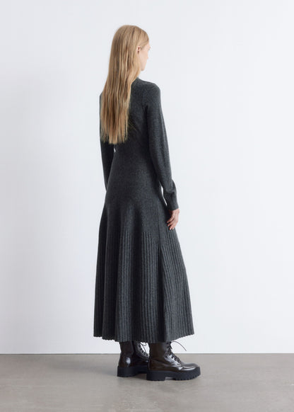 Merino-Wool Turtleneck Maxi Dress