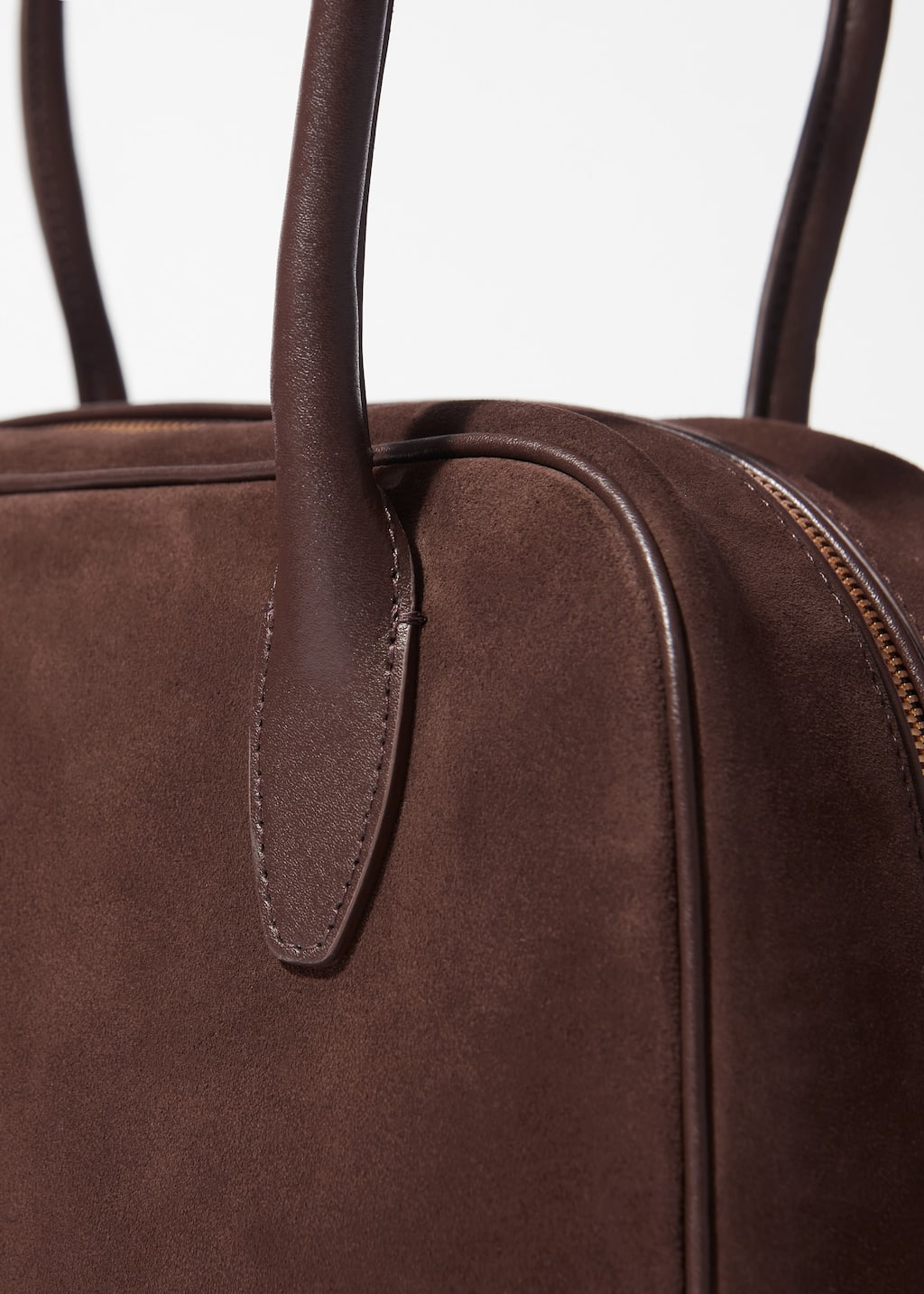 Suede Bowling Bag