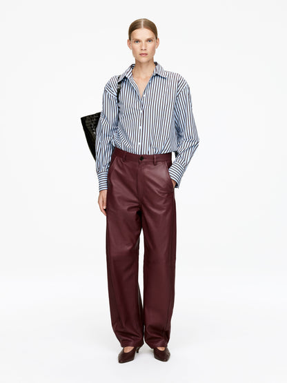 Barrel Leather Trousers