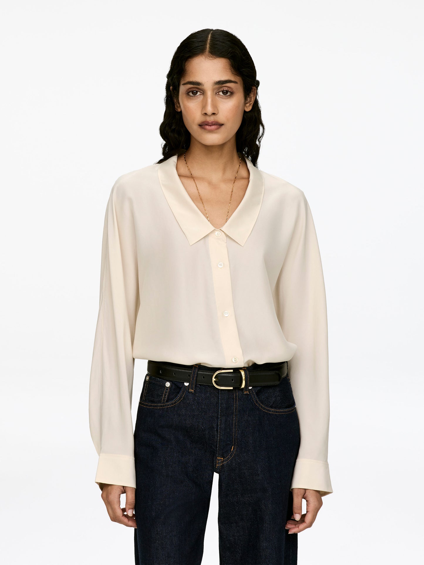 Scoop-Neck Blouse