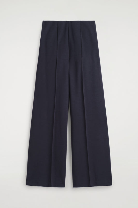 Modal Wide-Leg Trousers