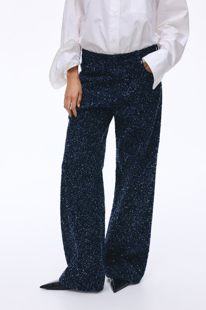 Bouclé denim jeans