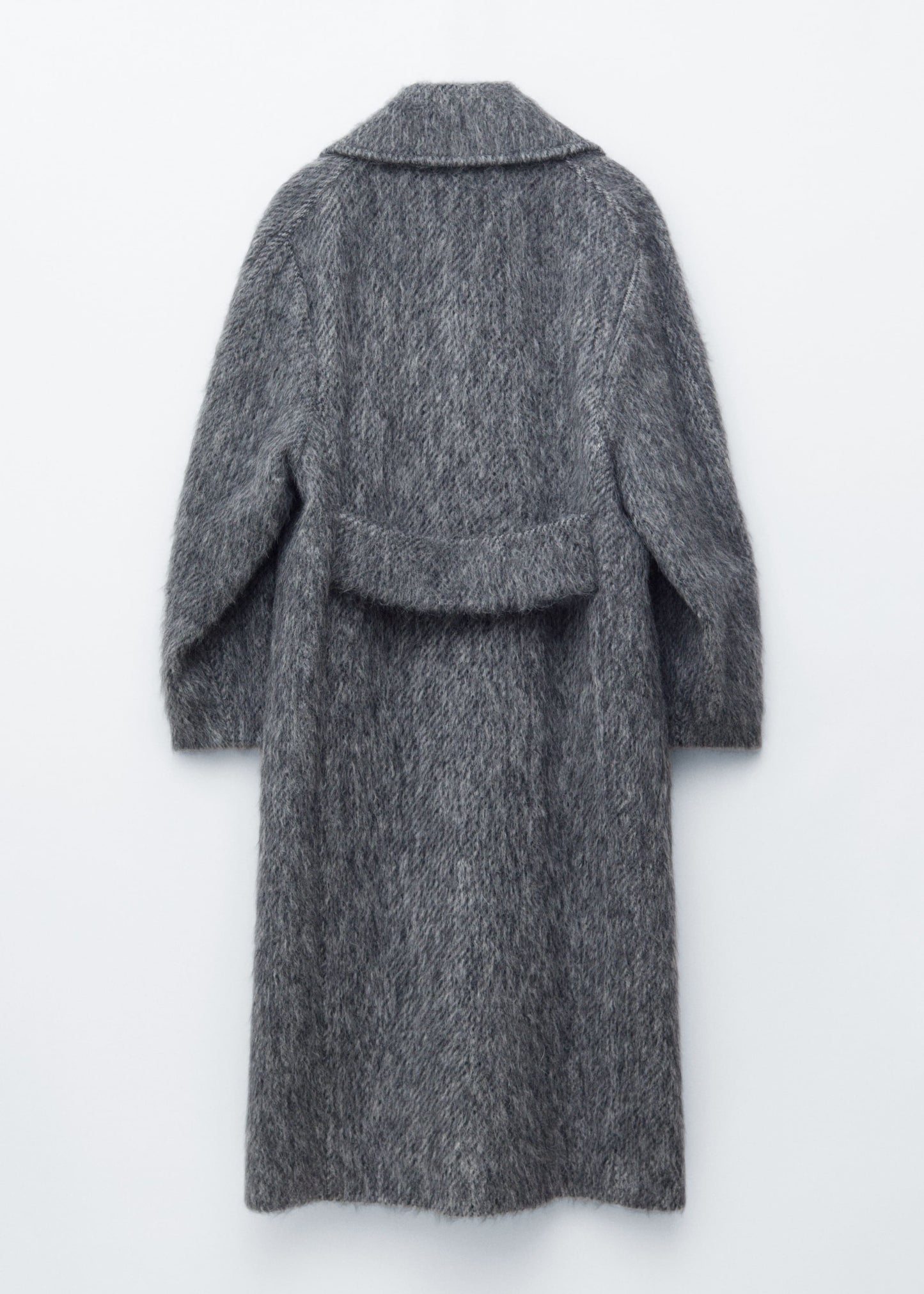 Brushed Wool-Blend Coat