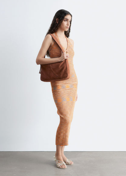 Spacedye Halterneck Midi Dress