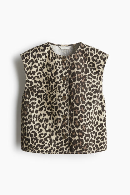 Animal Print Waistcoat