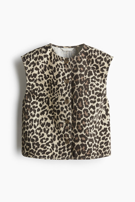 Animal Print Waistcoat