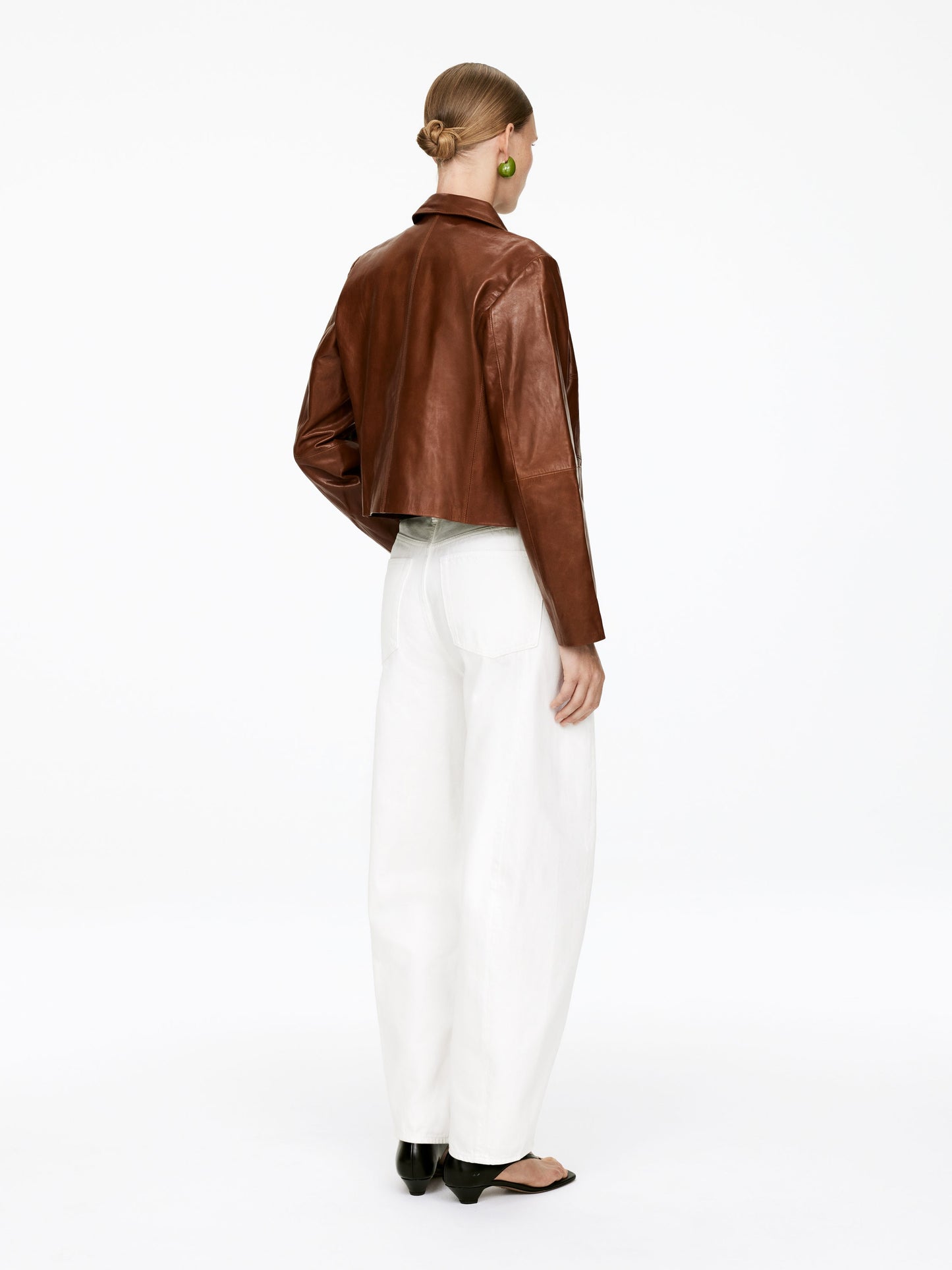 Double-Breasted Leather Jacket