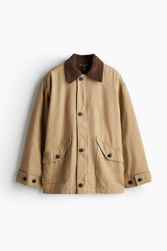 Oversized canvas jacket