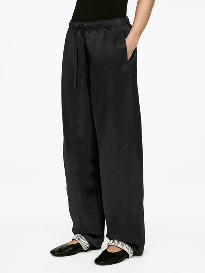 Drawstring Satin Trousers