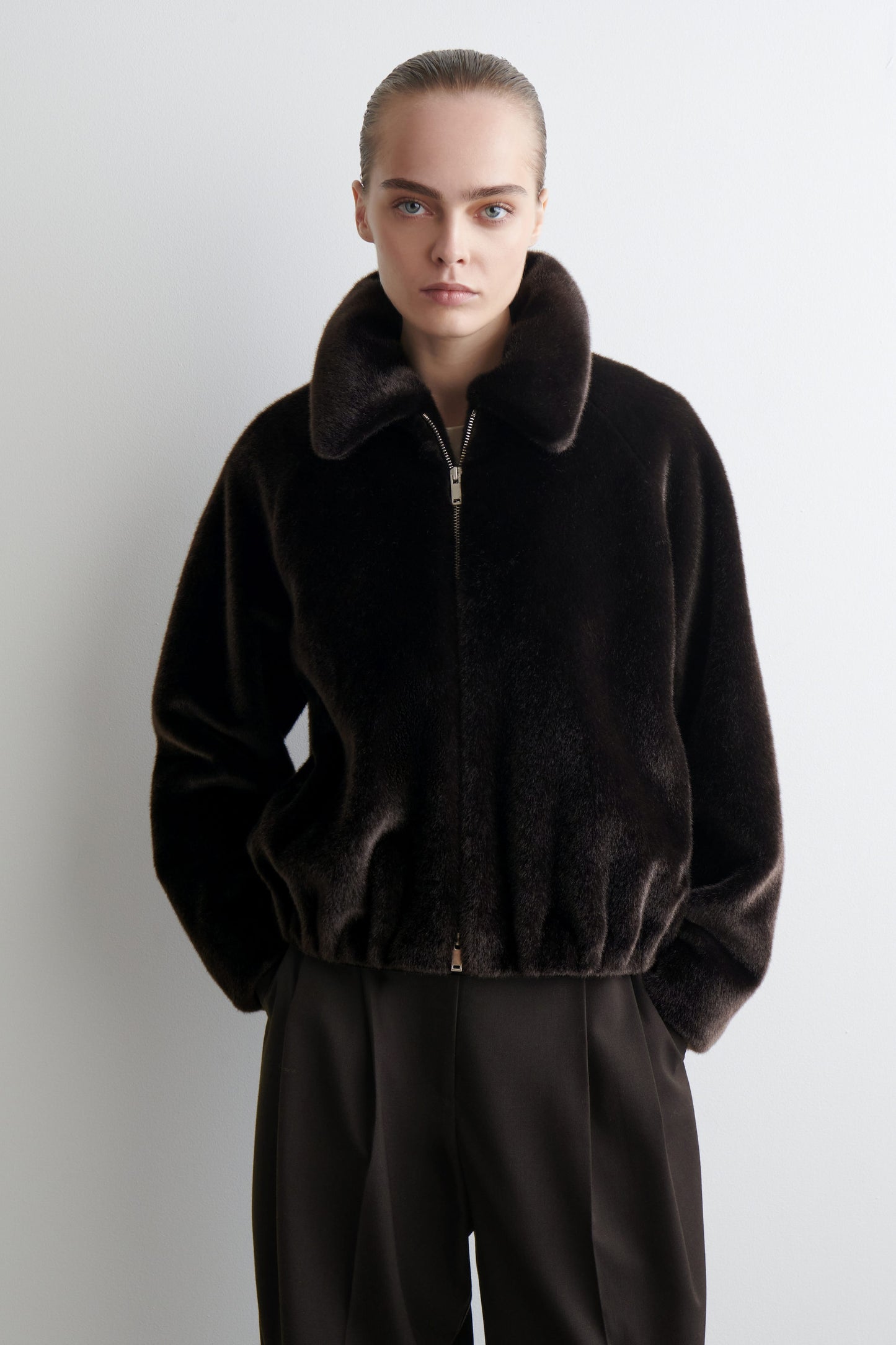 Fur-effect jacket
