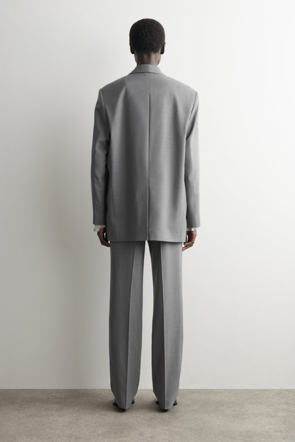 Shawl-Collar Wool Blazer
