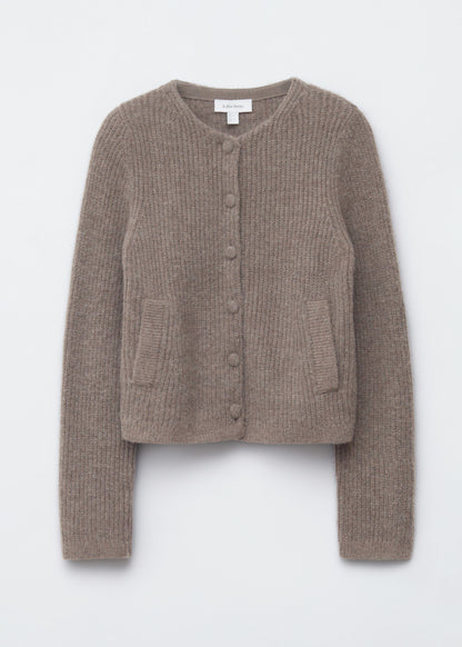 Rib-Knit Cardigan