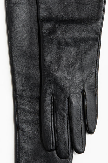 Long leather gloves