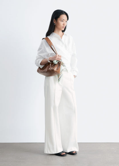 Tie-Waist Cotton Shirt