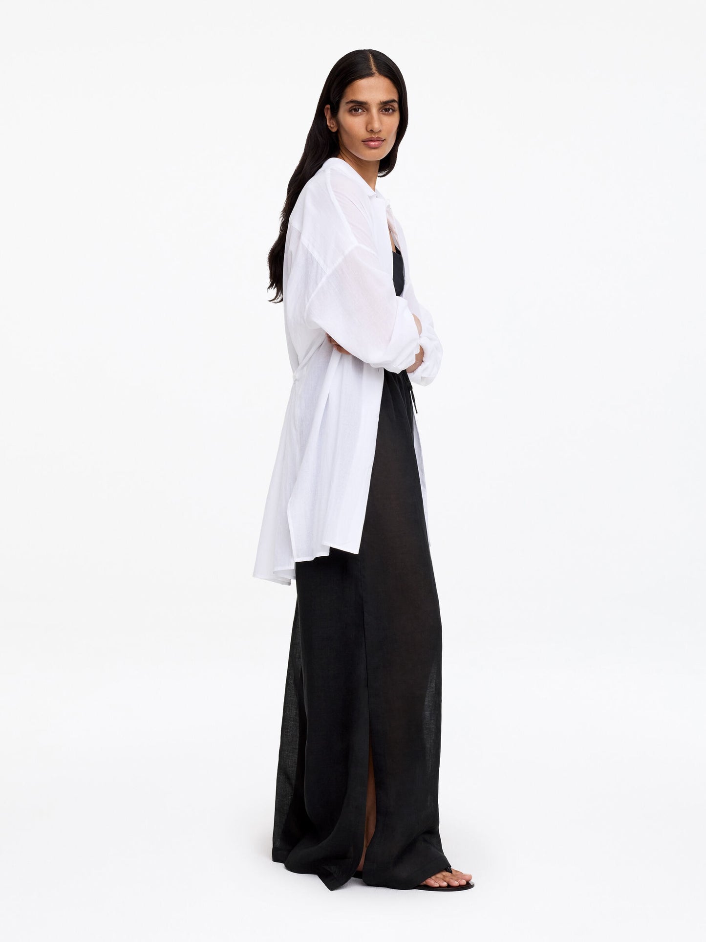 Ramie Drawstring Trousers