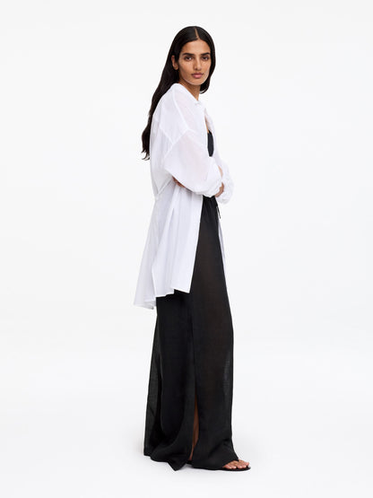 Ramie Drawstring Trousers