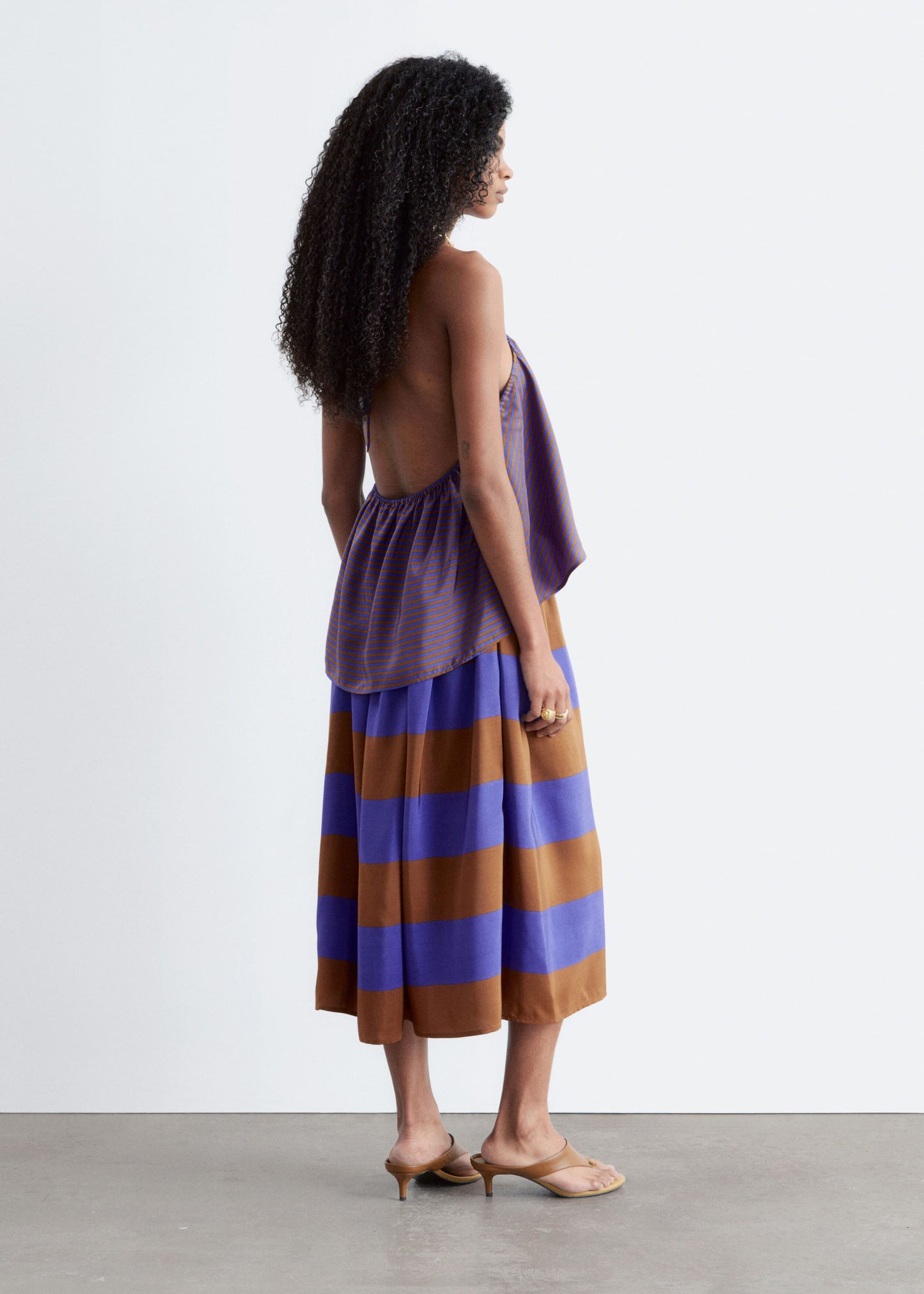 Silk Midi Skirt