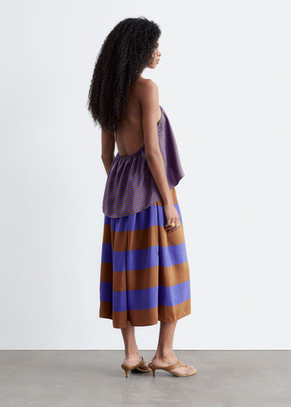 Silk Midi Skirt