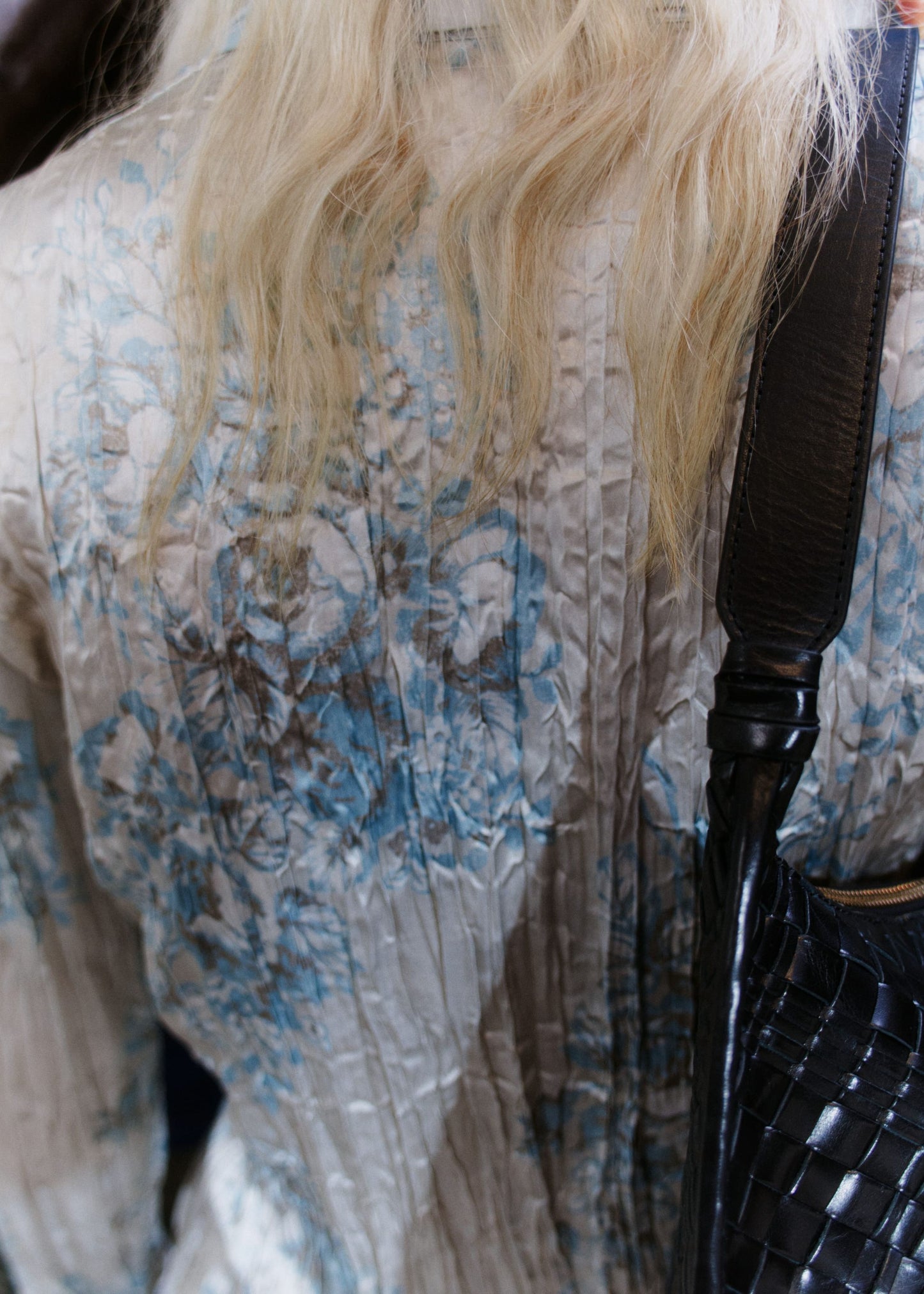 Tie-Belt Crêpe Shirt