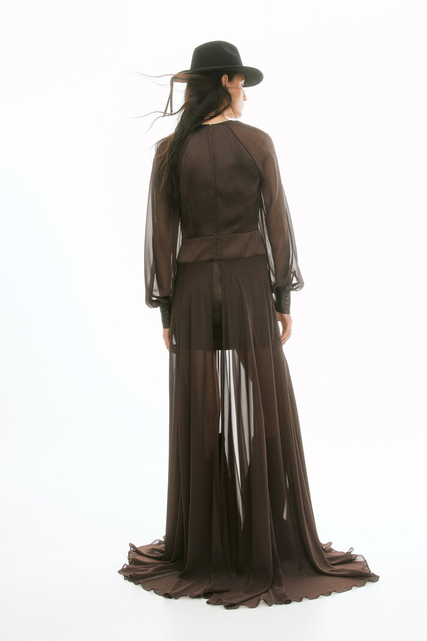 Satin maxi dress
