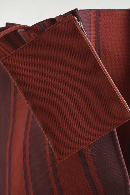 Striped tote bag