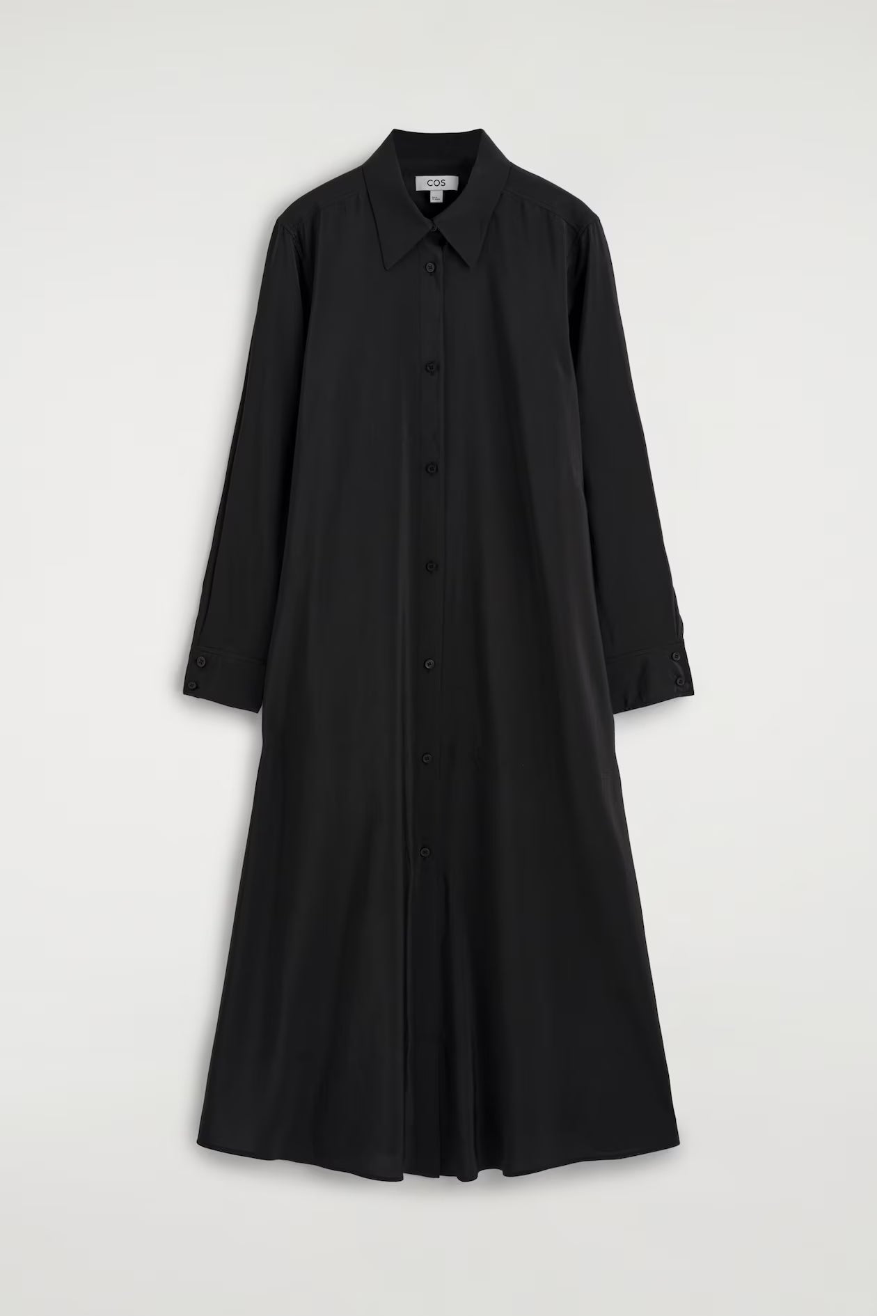 Fluid Midi Shirt Dress