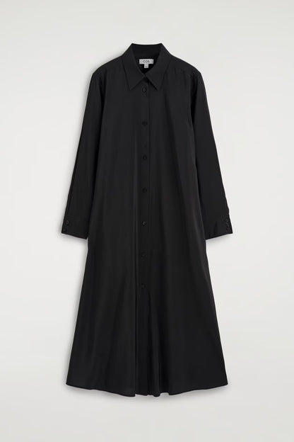 Fluid Midi Shirt Dress